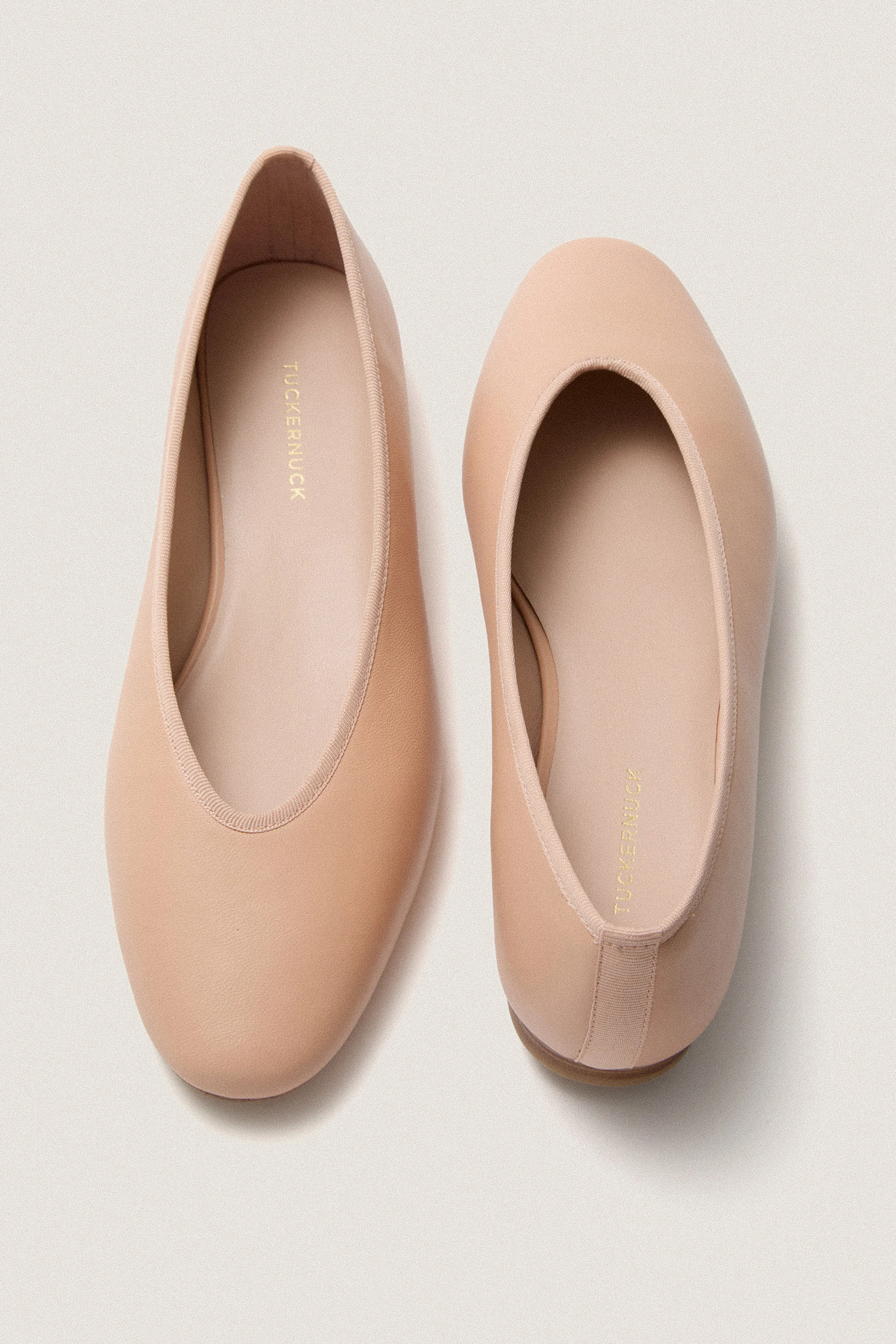 Ballet Pink Leather Nina Flats - Image 5