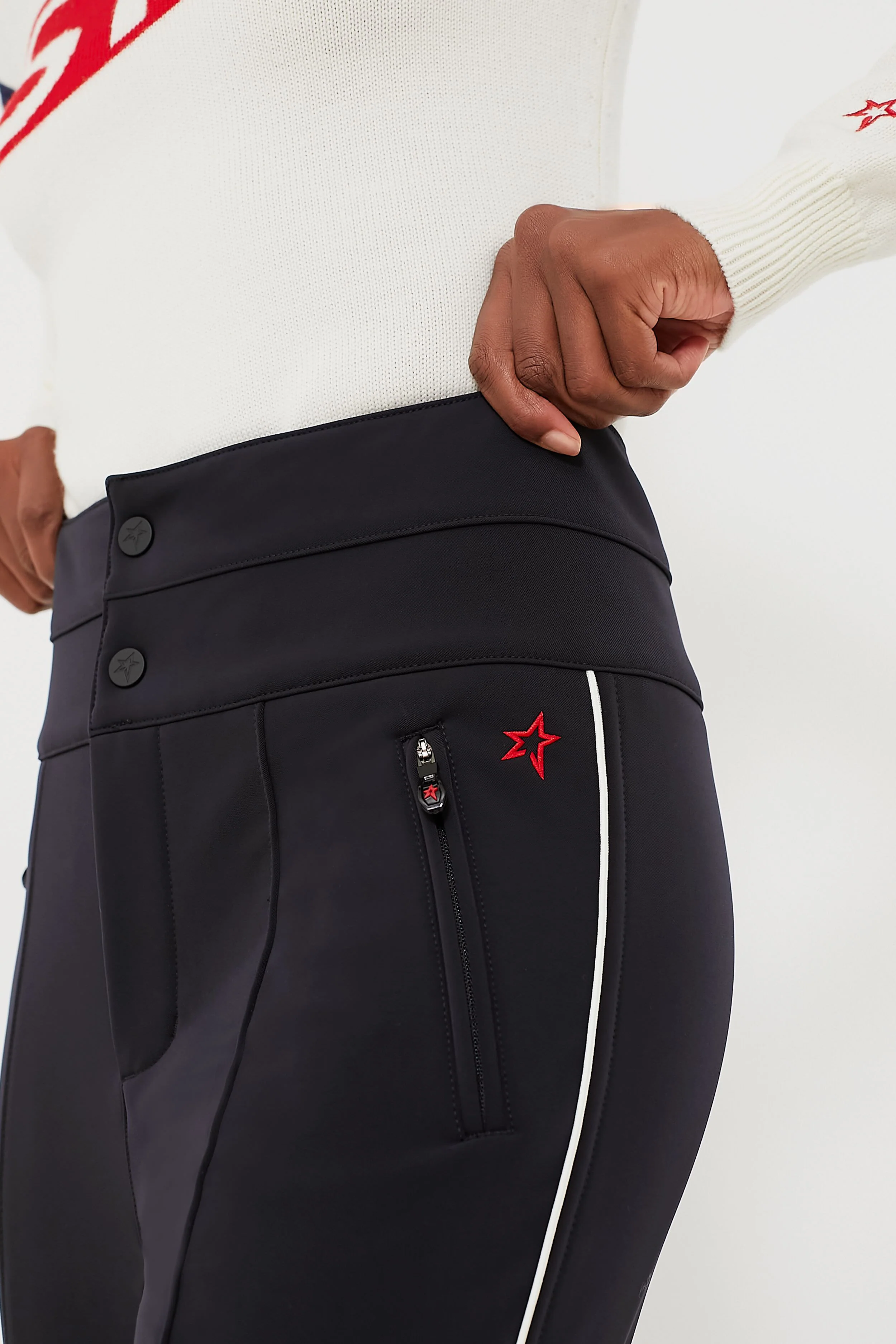 Black Aurora Skinny Stirrup Race Pant - Image 5