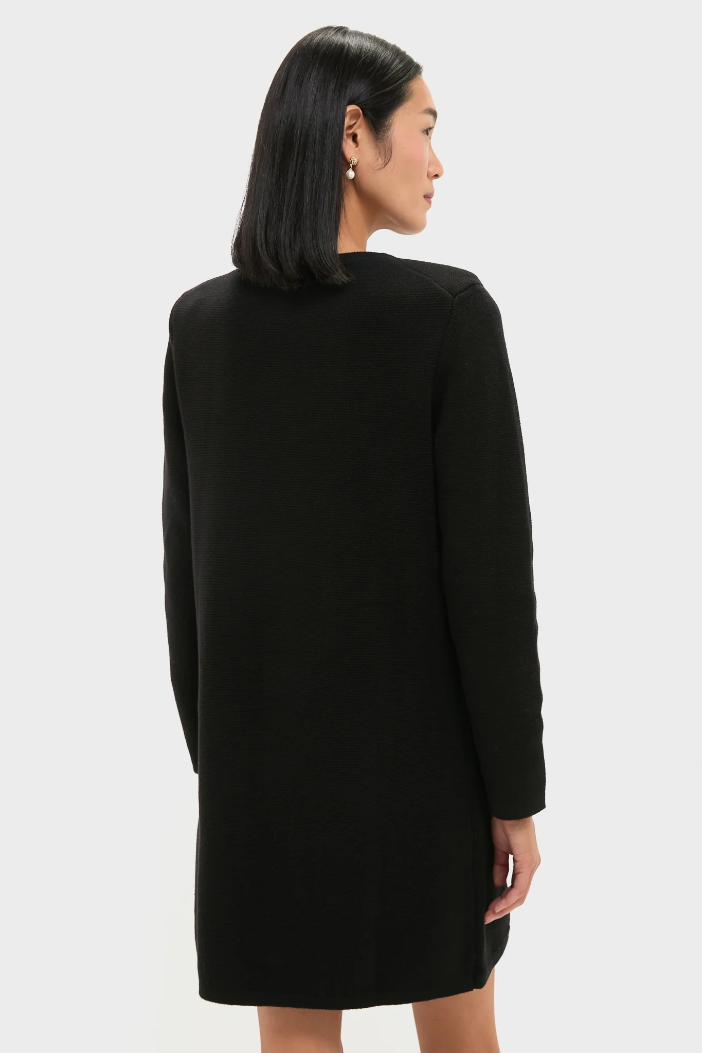 Black Knit Jaq Mini Dress - Image 4