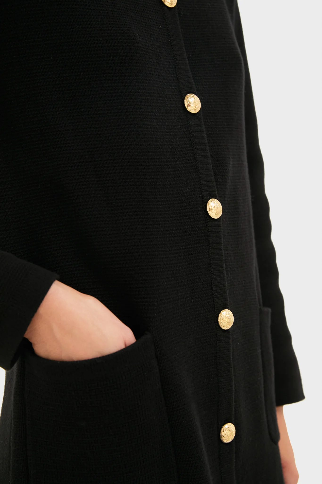 Black Knit Jaq Mini Dress - Image 5