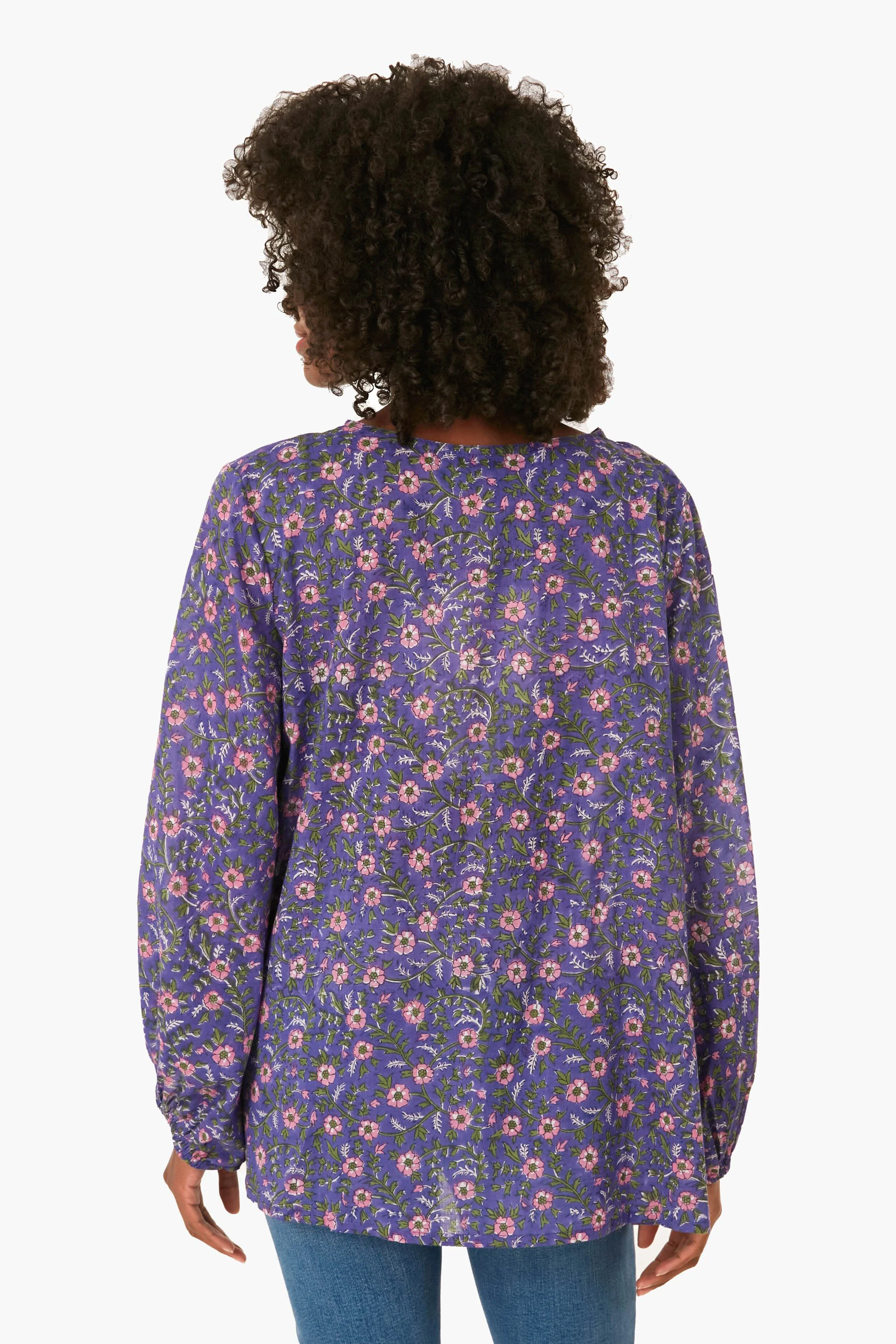 Iris Wildflower Bardot Top - Image 4