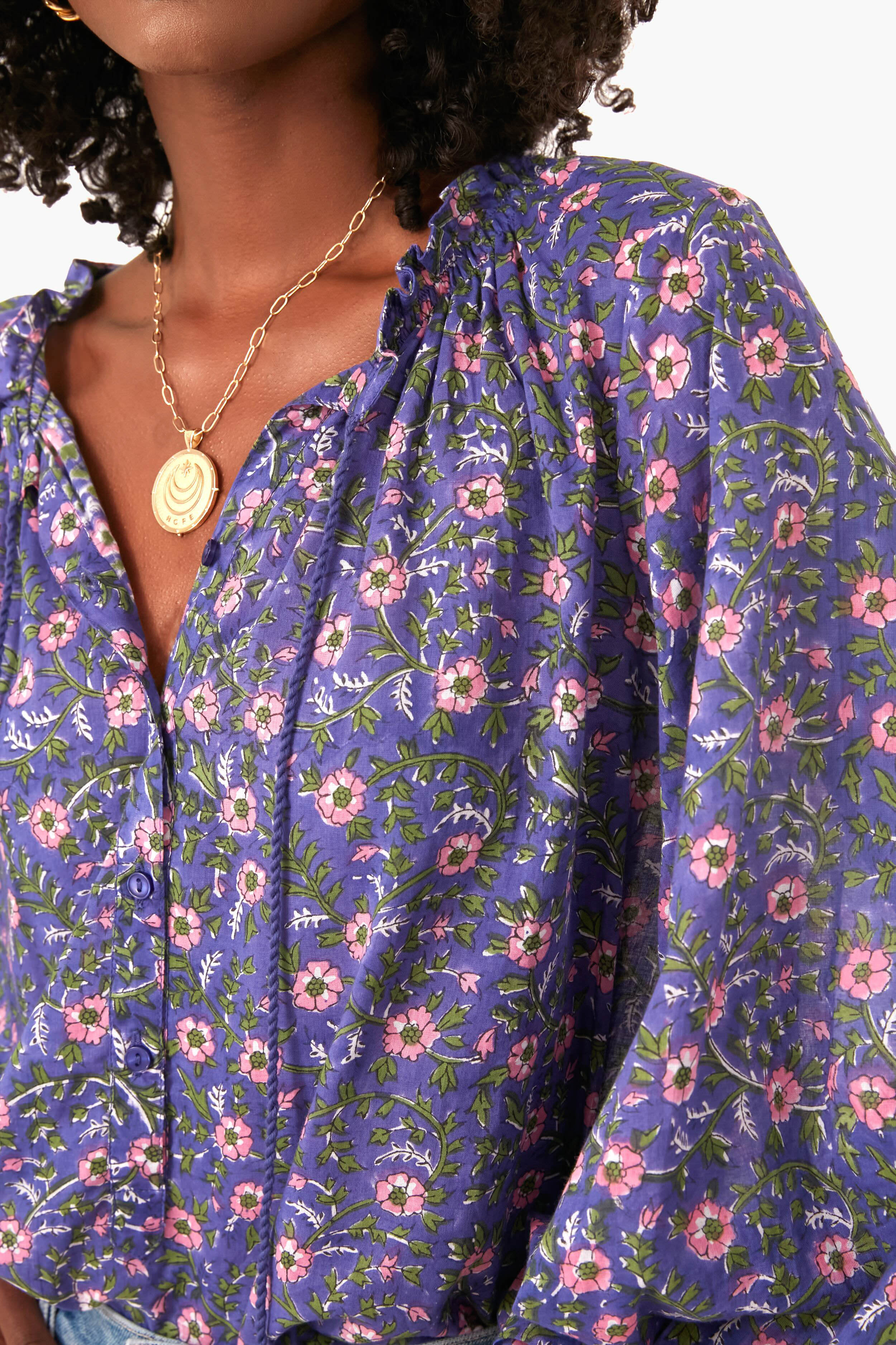 Iris Wildflower Bardot Top - Image 5
